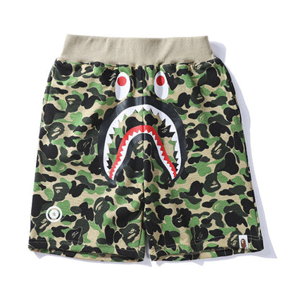 BAPE Double-hat Big ABC Camo Shark Hoodie